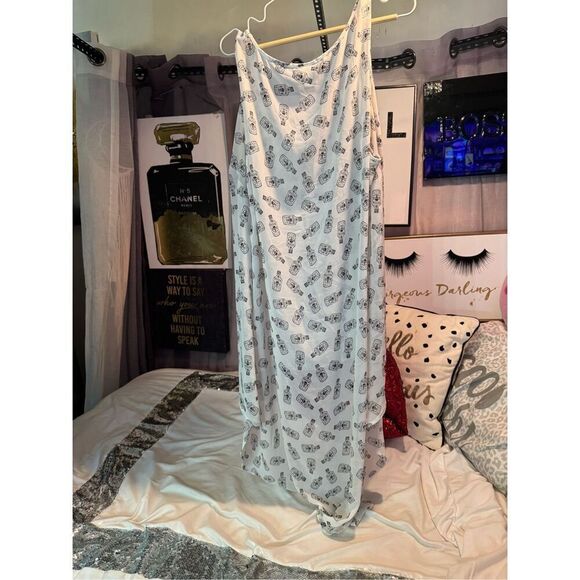 Torrid hi low poison bottle top shirt blouse cami tank sheer chiffon - Picture 7 of 7